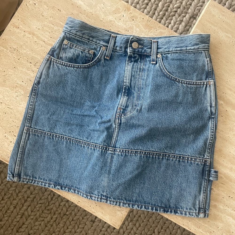 Helmut Lang denim mini skirt